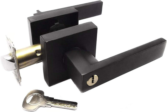 Cerradura de Manija Yale Línea Premium para Recámara y Entrada Castelli Bronce Antiguo