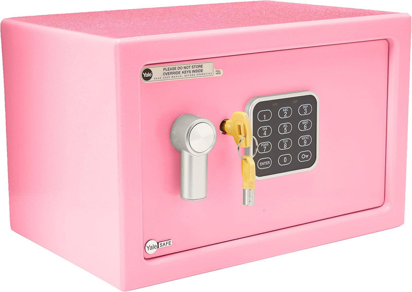 Caja Fuerte Portátil Yale Rosa - Seguridad Compacta
