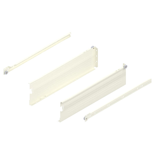 perfil de acero METABOX K (118 mm), extensión parcial, 25 kg, LN=550 mm, vers. p. atorn., izquierda/derecha