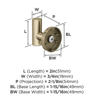 Percha Elegante BH26542BBZ en Oro Cepillado