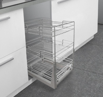 Canastilla LUNETTE Jako: Organizador Bajo Fregadero Acero Inox