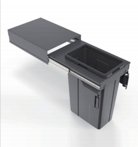 Bote Gris Ext 35L STD400-35NS - Resistente y Espacioso