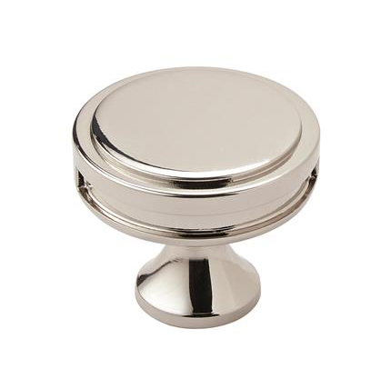 Pomo Oberon Nickel 1 3/8" - Elegante y Duradero