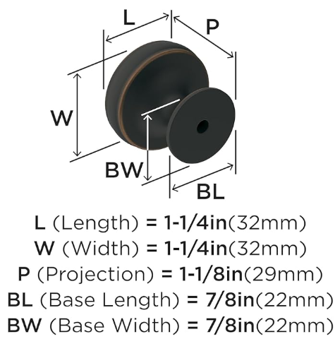 Pomo Renown Orb - Elegante y Duradero para Puertas