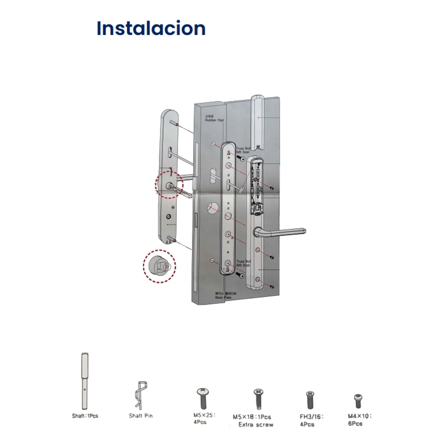 Cerrojo HV-660A Abatible Negro para Puertas Seguras