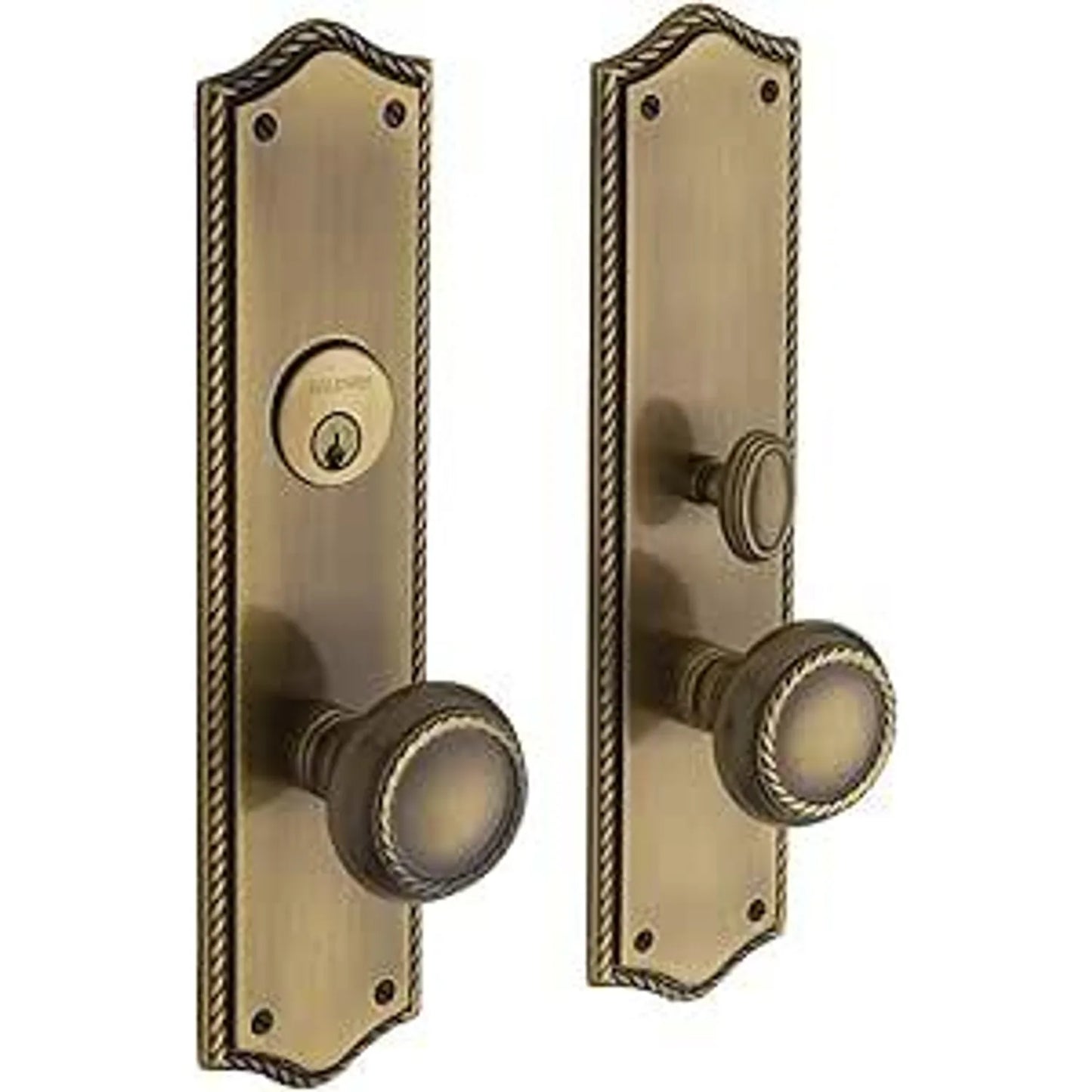 Barclay Entrance Lock Set w/ 5064 Knob - Solid Brass