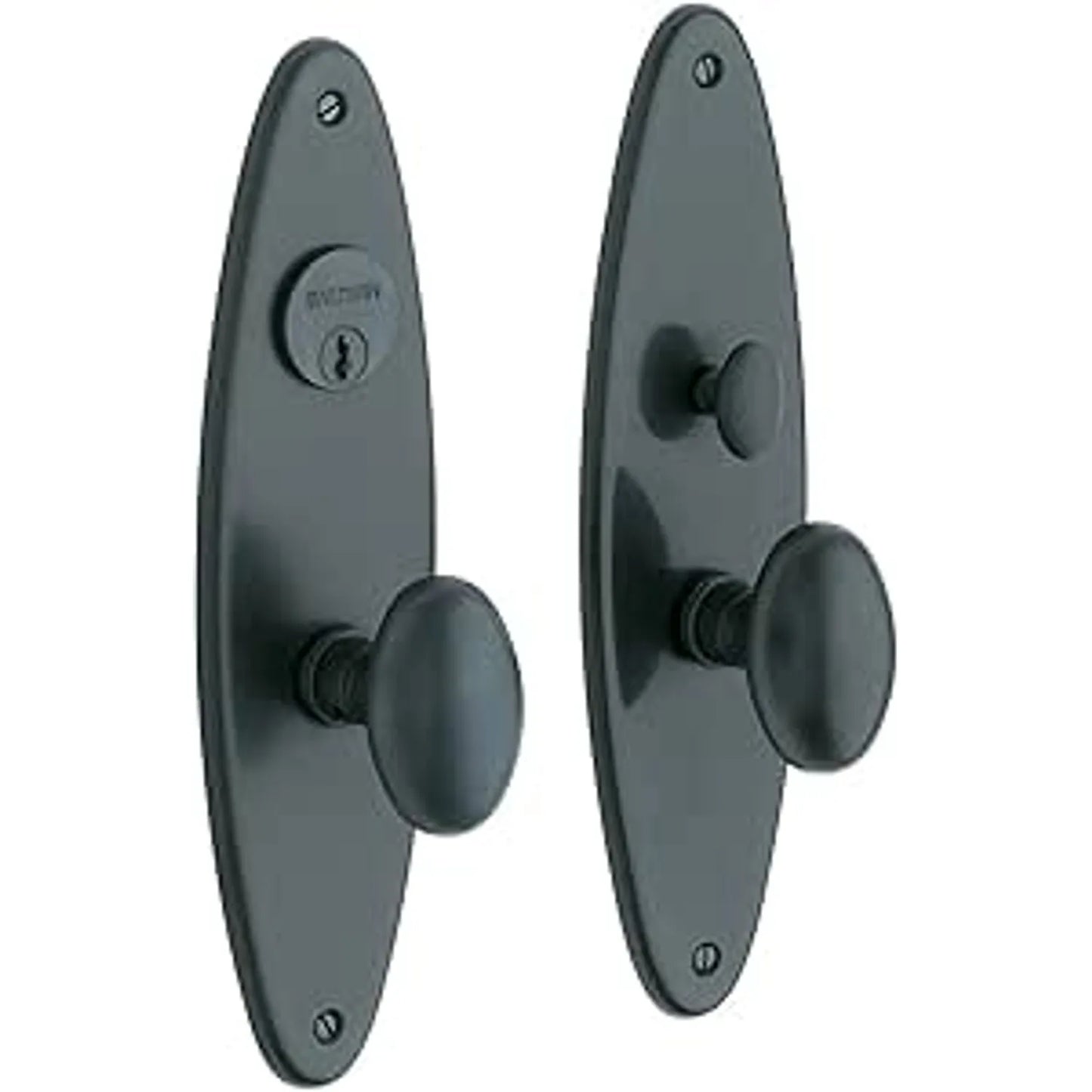 Wilmington Entrance Trim with 5025 Knob | Solid Brass