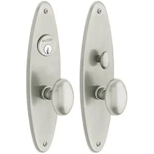 Wilmington Entrance Trim with 5025 Knob – Premium Brass