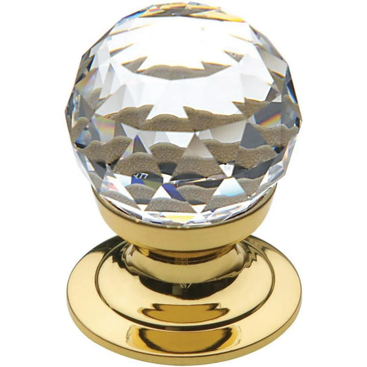 Elegant Swarovski Crystal Cabinet Knob – Premium Solid Brass