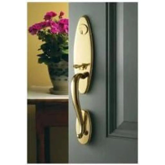 Springfield Entrance Trim with 5025 Knob - Solid Brass