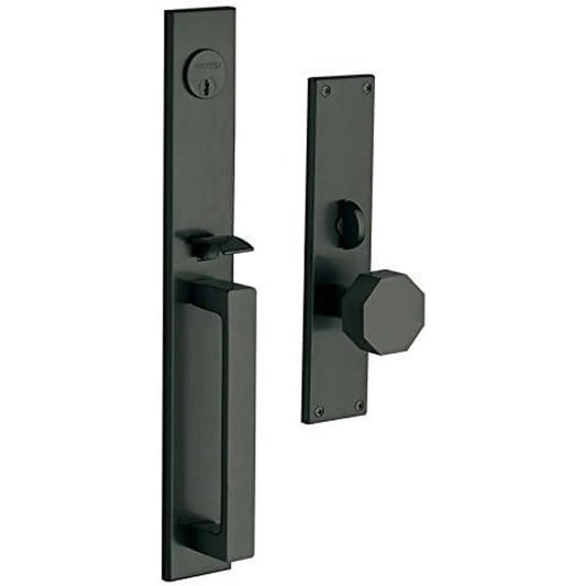 Atlanta Entrance Trim & 5073 Knob - Premium Brass Hardware