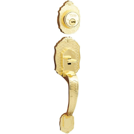 Cerradura Yale Verona - Seguridad y Diseño en Latón Brillante