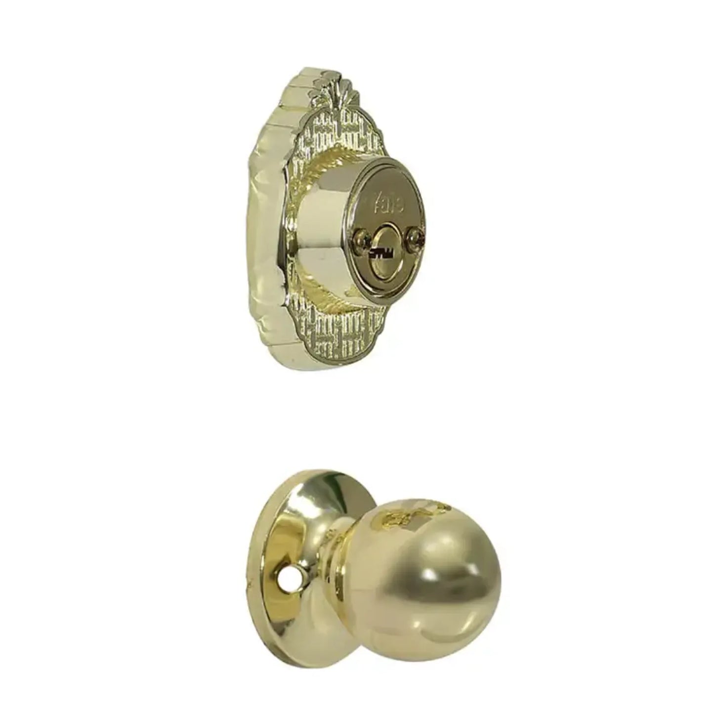 Cerradura Yale Verona - Doble Cilindro en Latón Brillante