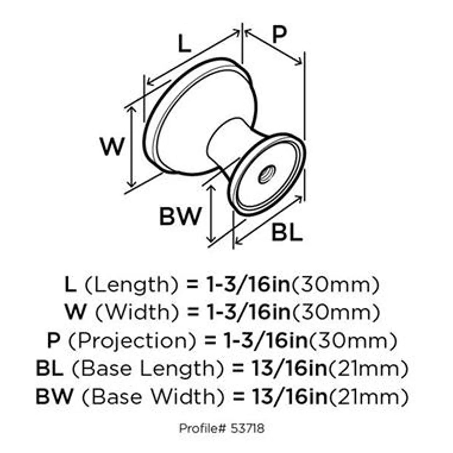 Pomo Westerly 1 3/16 Bronce Aceitado
