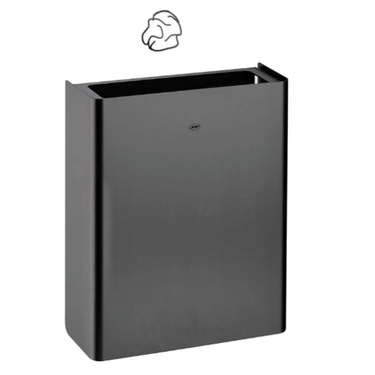 Cesto de Papel Tita Black para Pared - Diseño Moderno