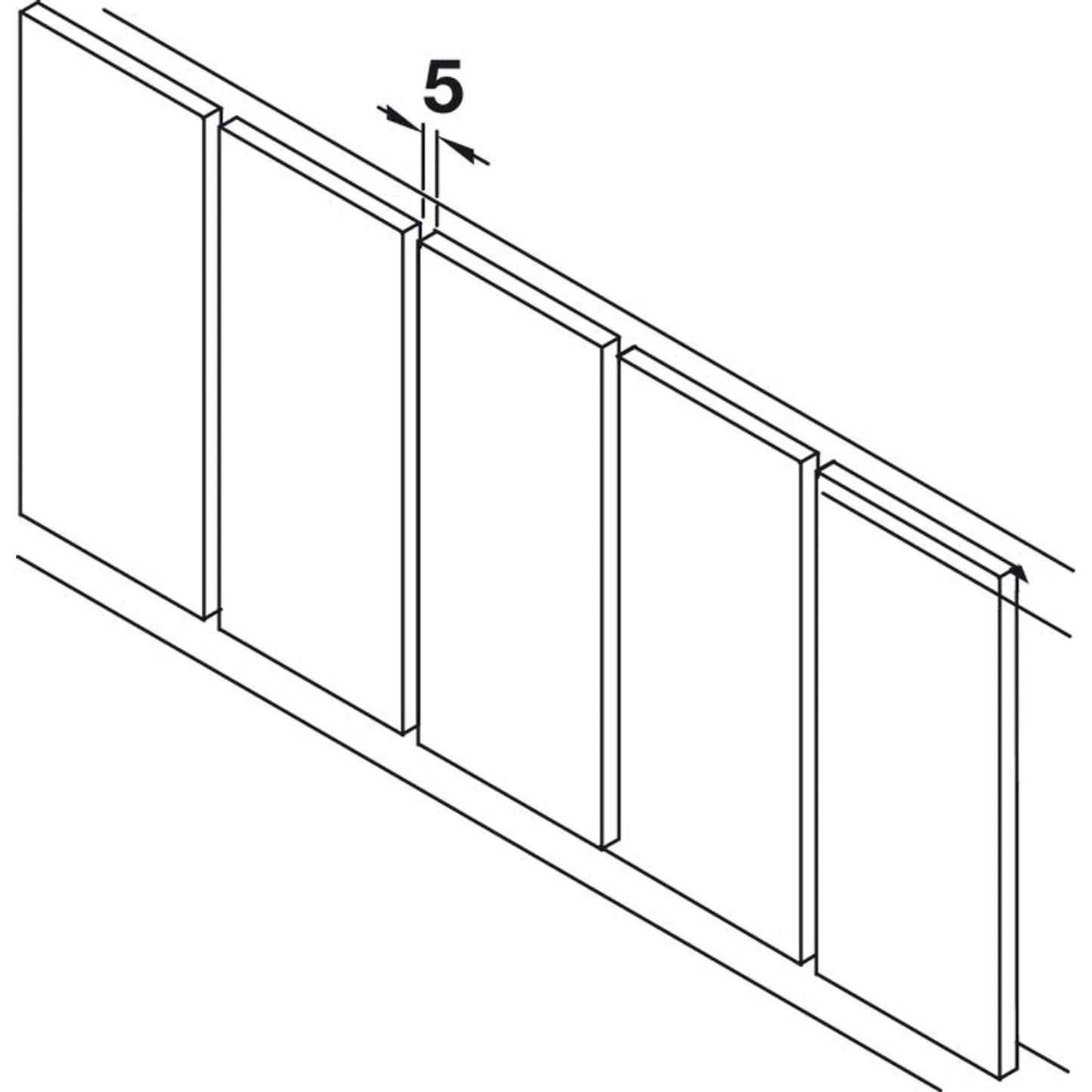 Jaladera Perfil 18 mm Häfele - Aluminio Duradero