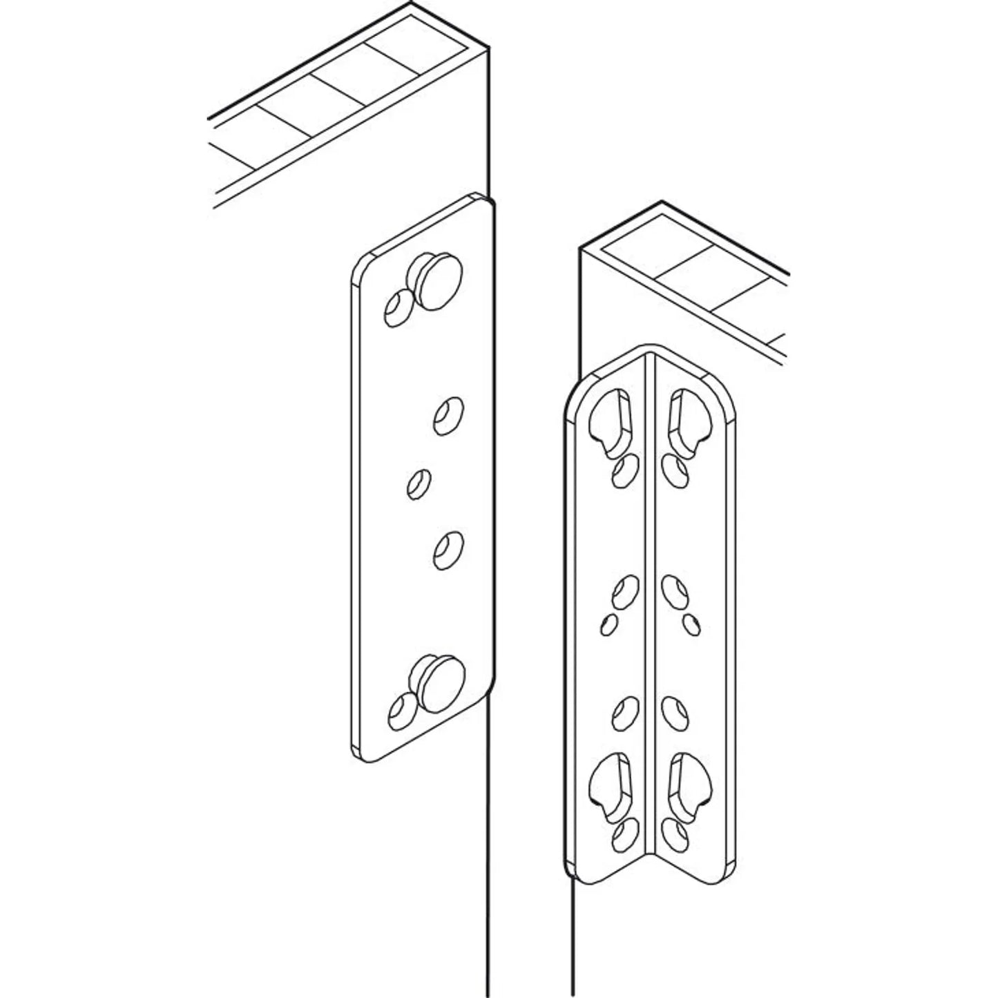 Herraje Cama Tommo 120mm Häfele - Acero Galvanizado