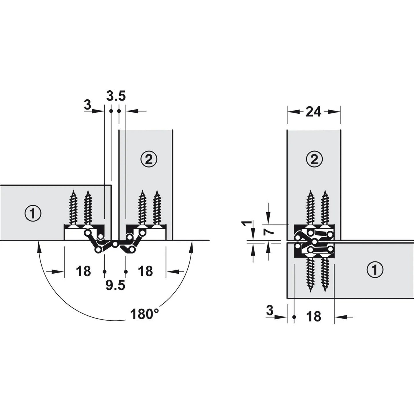 Bisagra SEPA Häfele 18x41mm - Precisión y Diseño Oculto