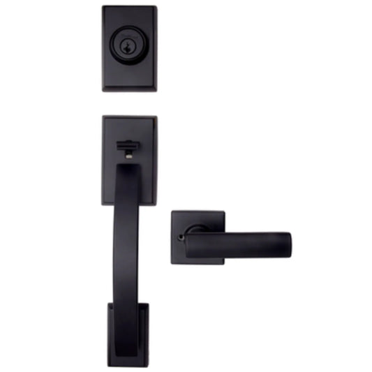 Kwikset Tavaris Negro Mate - Cerradura de Entrada Segura