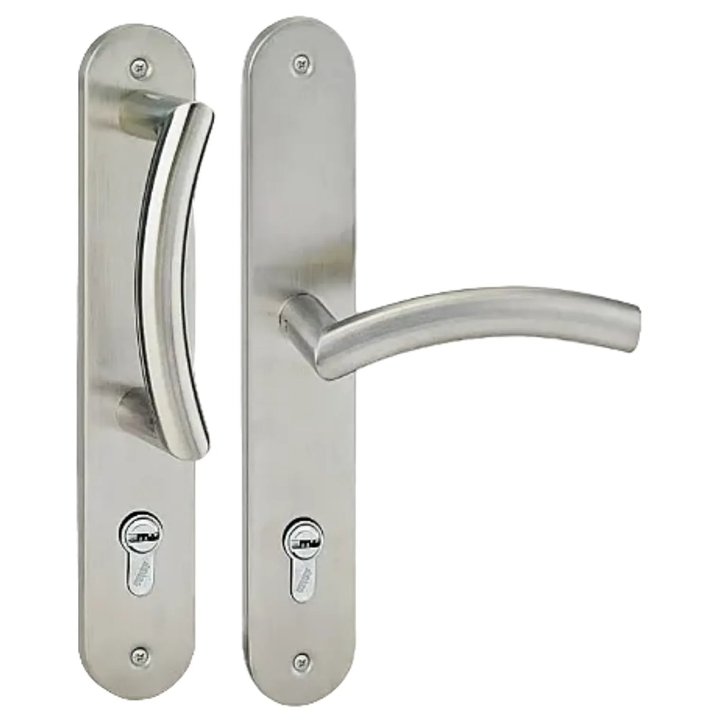 Manijas con Placa de Madera para Puertas - Estilo Elegante
