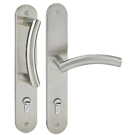 Manijas con Placa de Madera para Puertas - Estilo Elegante
