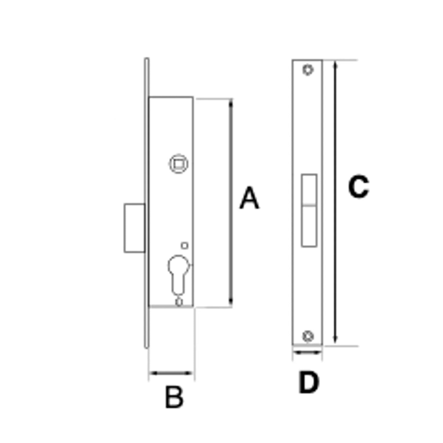 Cerraduras TESA Aluminio 30x30 - Seguridad y Calidad