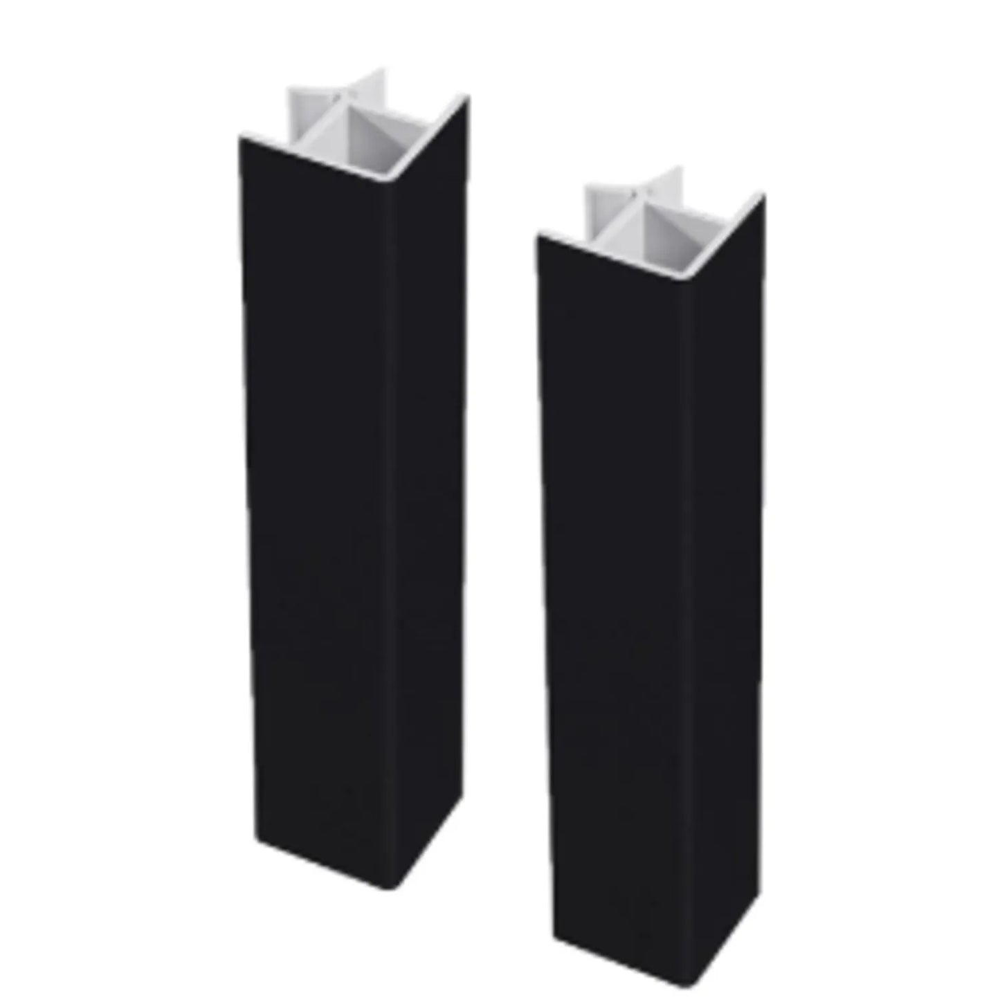 Conector 90º Initial 100mm Negro - Alta Calidad