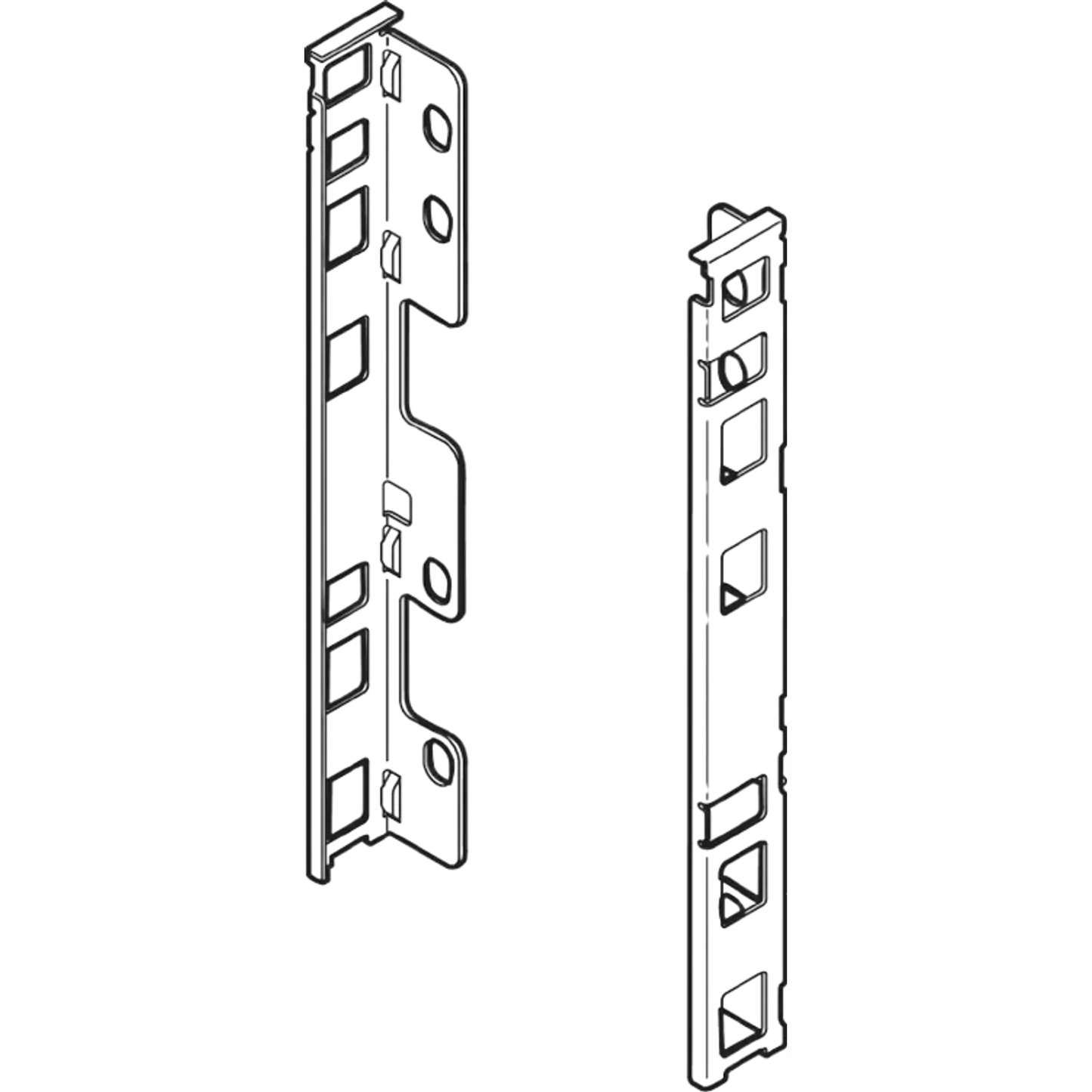 Adaptadores LEGRABOX Madera Blum | Altura M | Negro Tierra