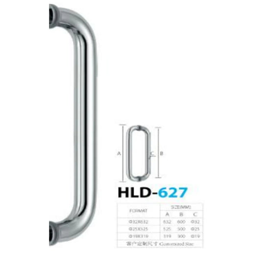 Jaladera de Acero Inoxidable Brillante HLD-627PSS