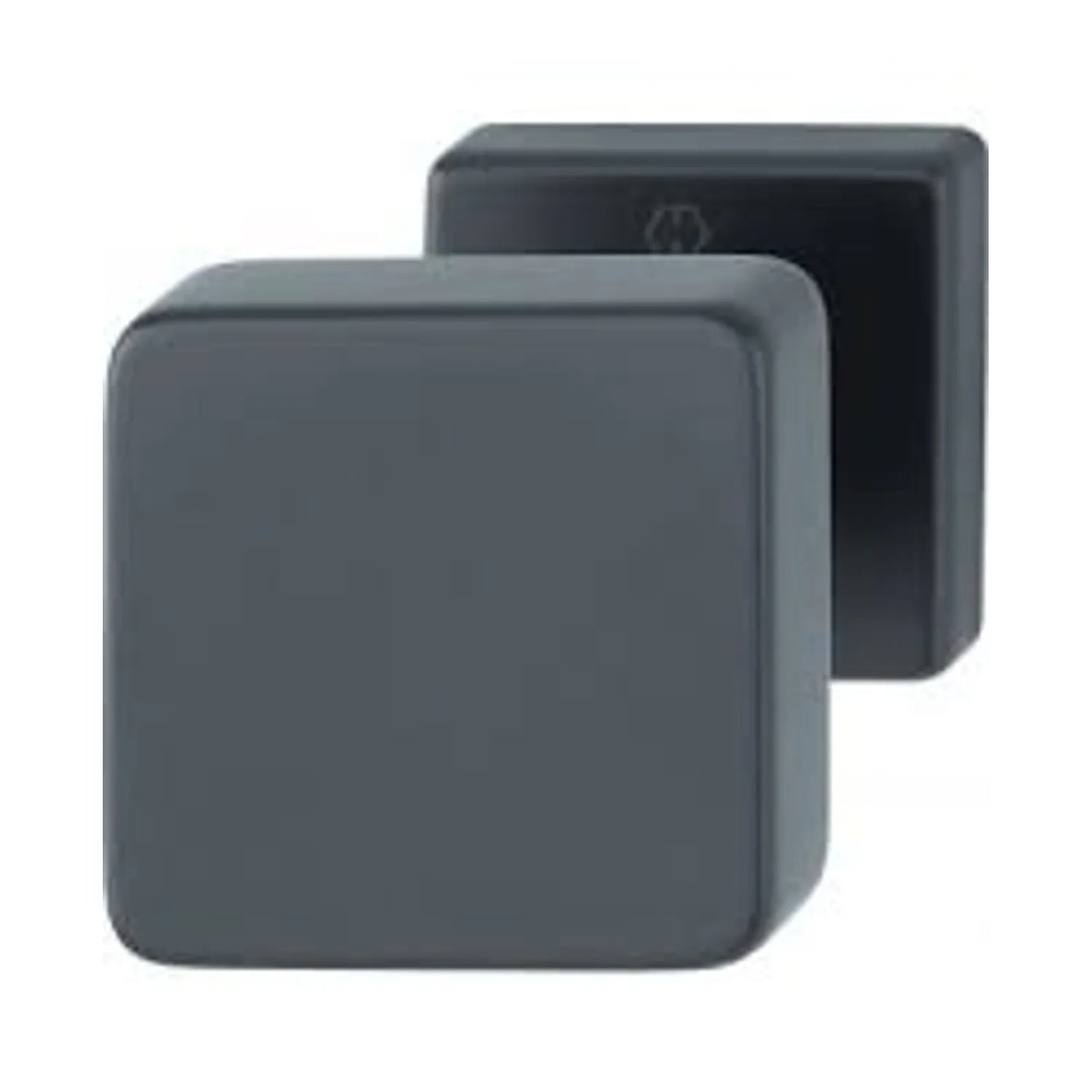 Pomo Fijo Cuadrado Negro Mate 43H/843 - Elegancia Moderna Hoppe