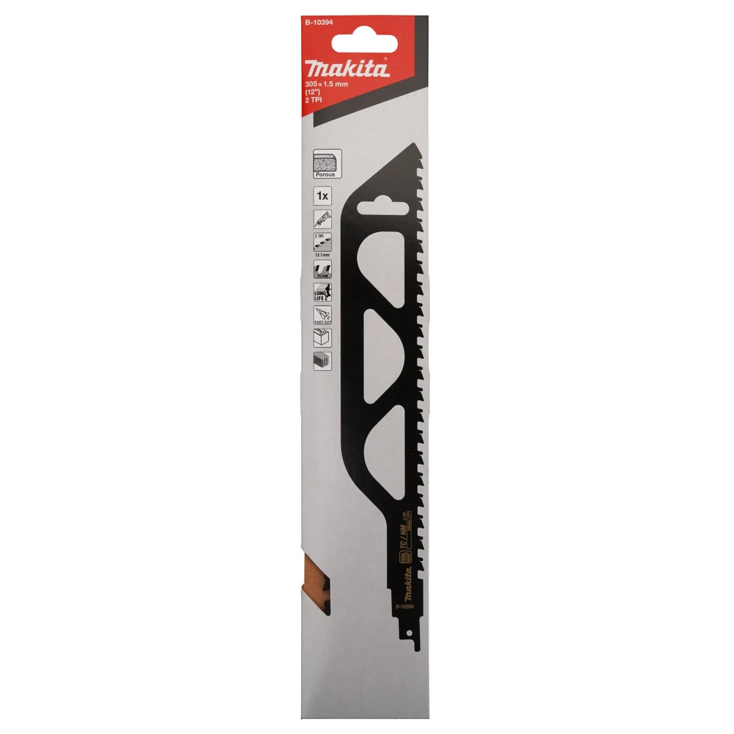 Segueta Sable 12" para Concreto y Ladrillo - Corte Preciso