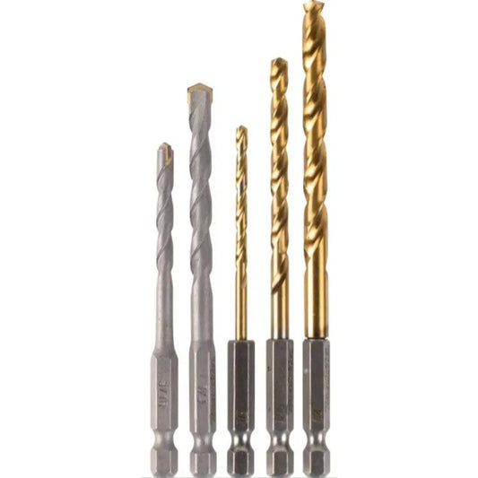 Broca Combinada 1/4 Hex 5 Piezas para BTP140