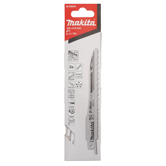 Segueta Bi-Metal 6" para Madera con Clavos - Corte Preciso