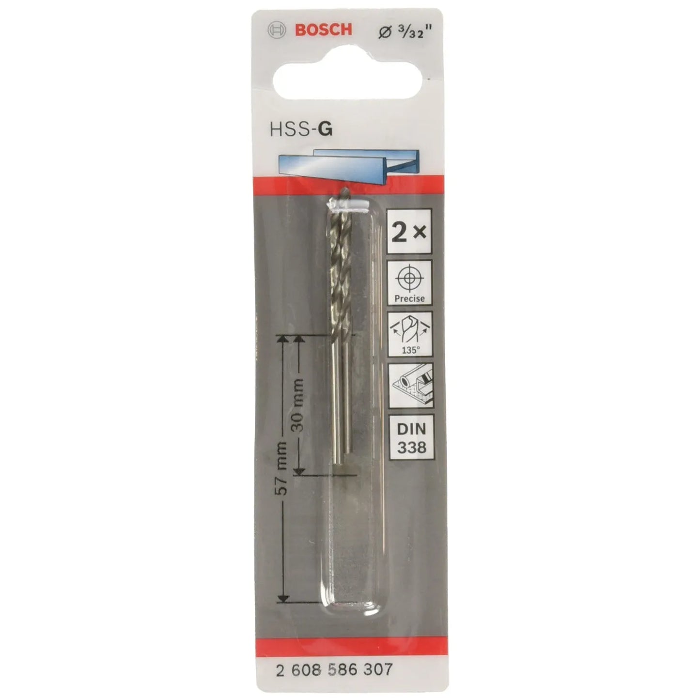 Broca HSS-G 1/8" 2PZ - Corte Preciso en Metal