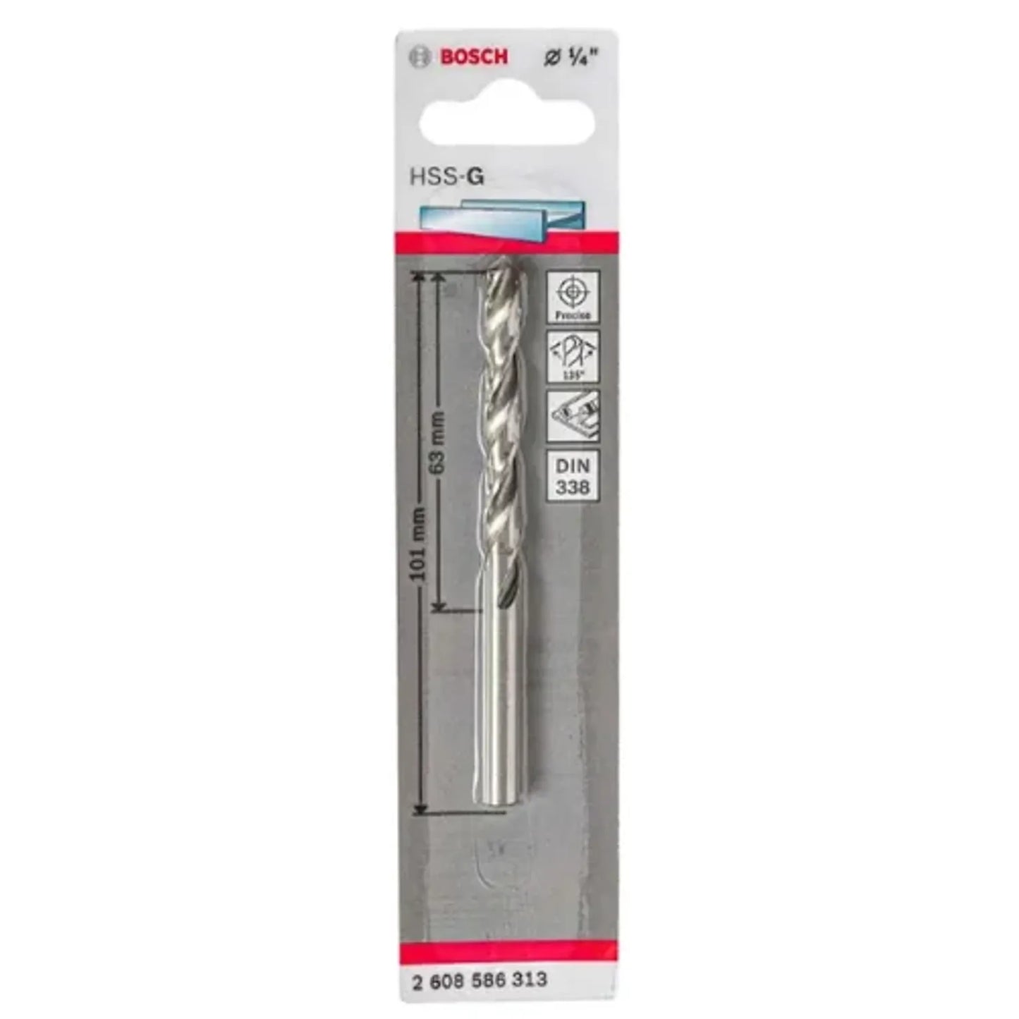 Broca HSS-G 1/4" para Metal - Corte Preciso y Duradero