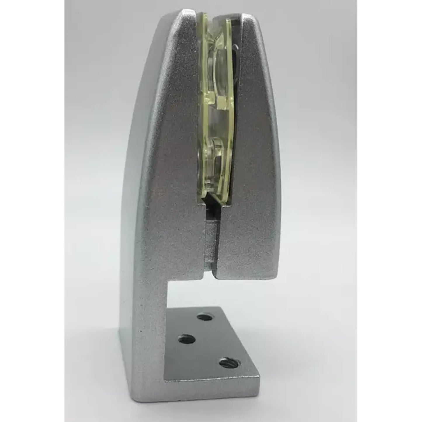 Soporte Panel Frente Aluminio 5-20mm Satinado Plata