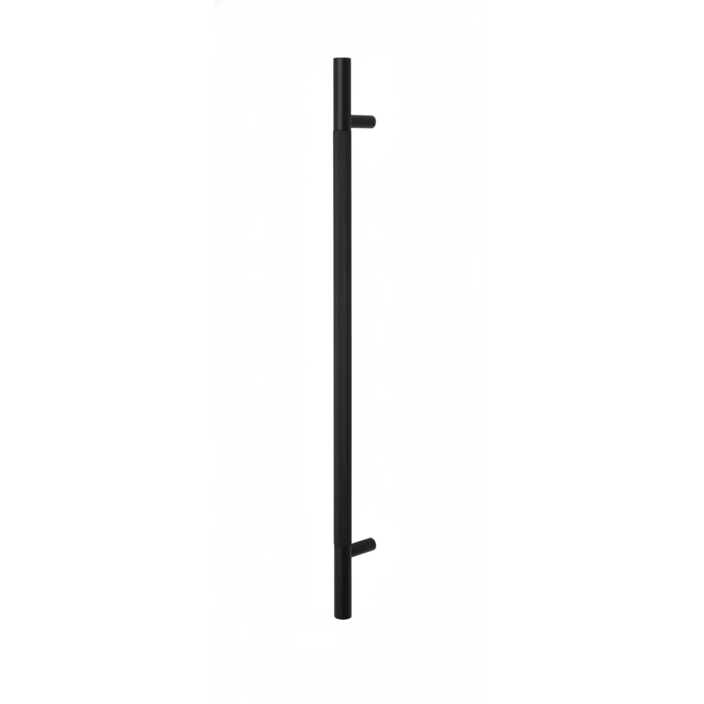Jaladera Negra Inoxidable 3M con Base de Madera