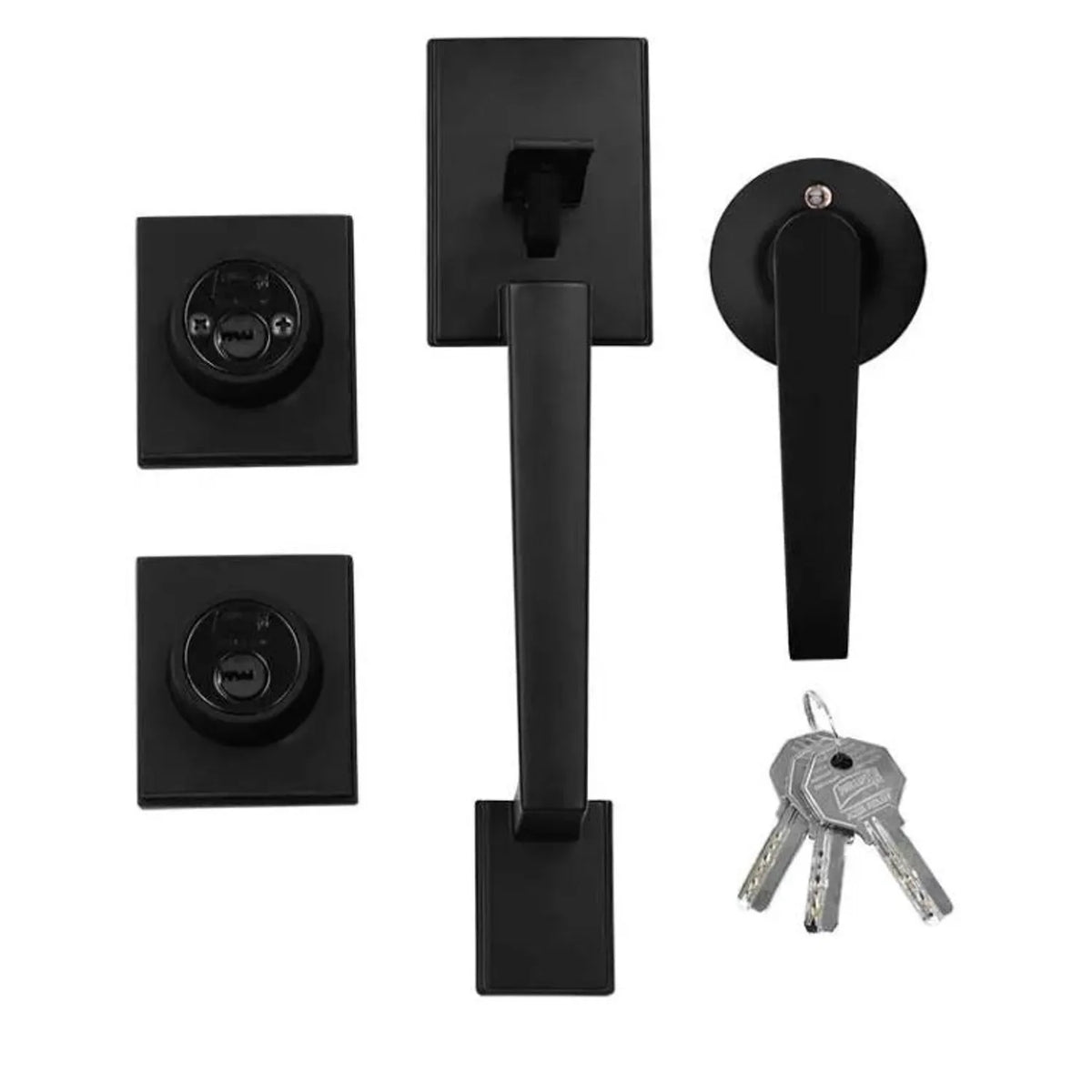 Herraje Negro Mate MX6637 - Llaveros Phillips de Calidad