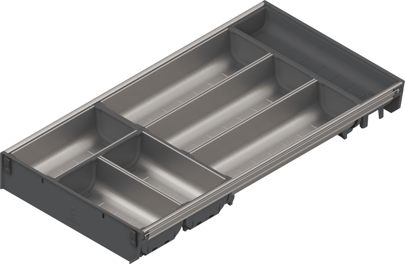 ORGA-LINE Organizador Inox-Gris 550mm para TANDEMBOX - Blum