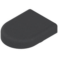 Tapa de cazoleta para bisagra de puerta de vidrio, en D