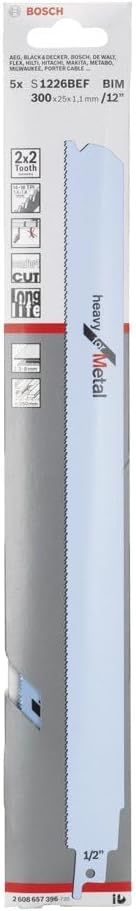 Segueta Bosch S1226BEF 12" - Corte Rápido y Preciso