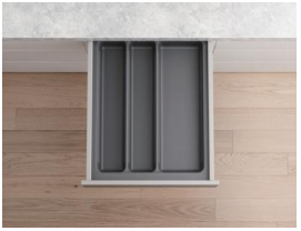 Organizador de Cubiertos CT-450G Gris Antracita | Elegante