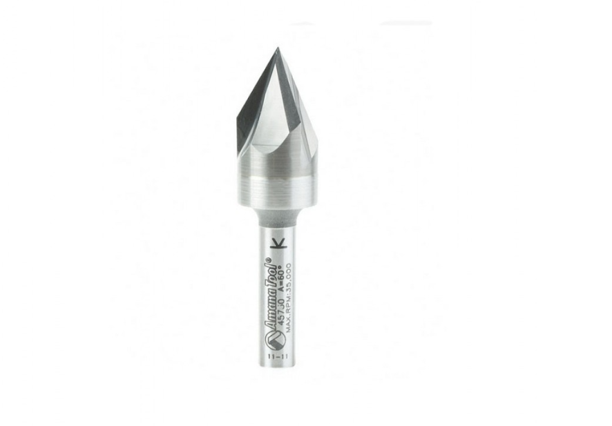 Broca de Carburo V 60° - 9/16x1/4 - Ideal para Precisión