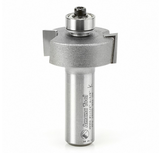 Broca Carburo Ranura 1-1/4x1/2x1/2 con Rod. Inf