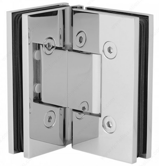 Bisagra 180° Cromo para Cristal - HLD-5008 - Calidad Premium
