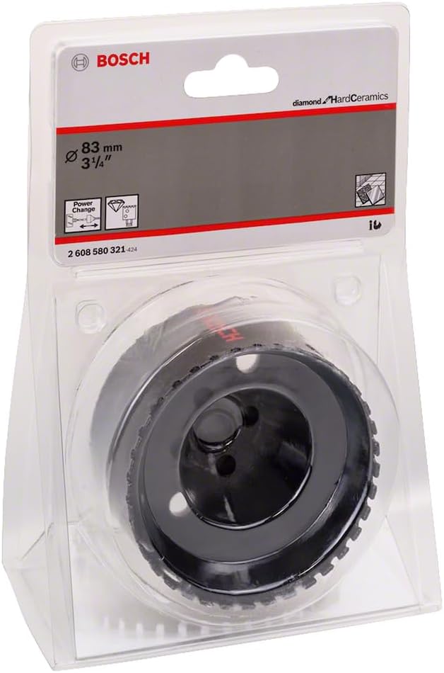 Broca Sierra Cerámica Dura 3 1/4'' 83mm - Corte Preciso