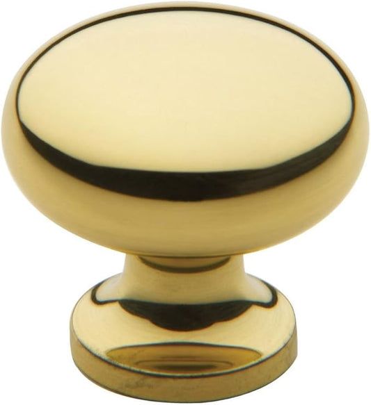 Classic Brass Knob - Premium Solid Cabinet Hardware