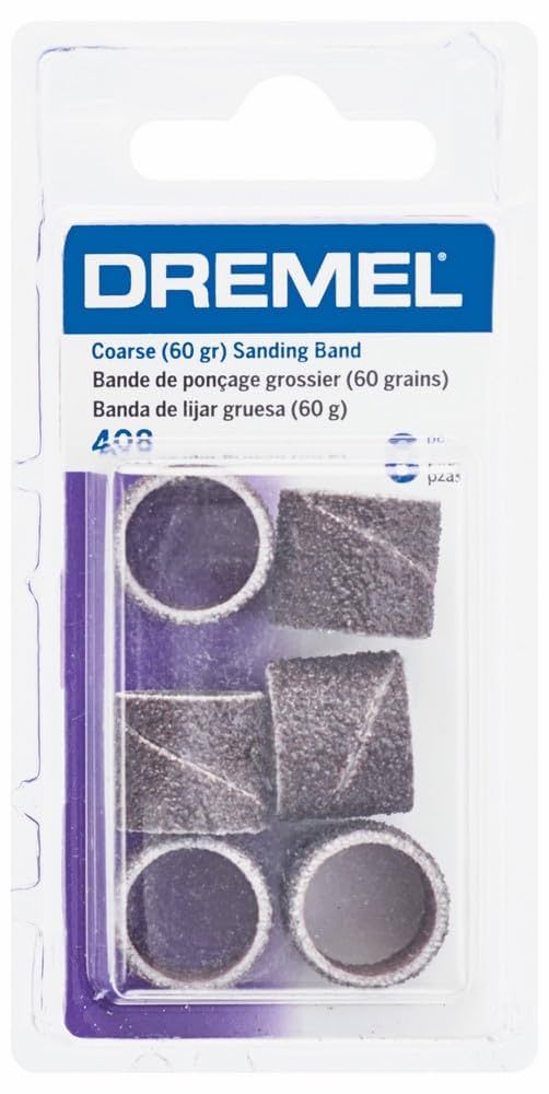 6 Bandas de Lija G60 1/2 para Dremel - Precisión Profesional