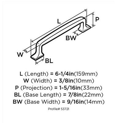 Grifería Westerly Oil Bronze 128mm - Estilo Clásico
