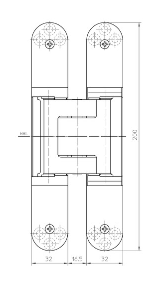 Bisagra Oculta Tectus TE 540 3D - 120kg | Simonswerk